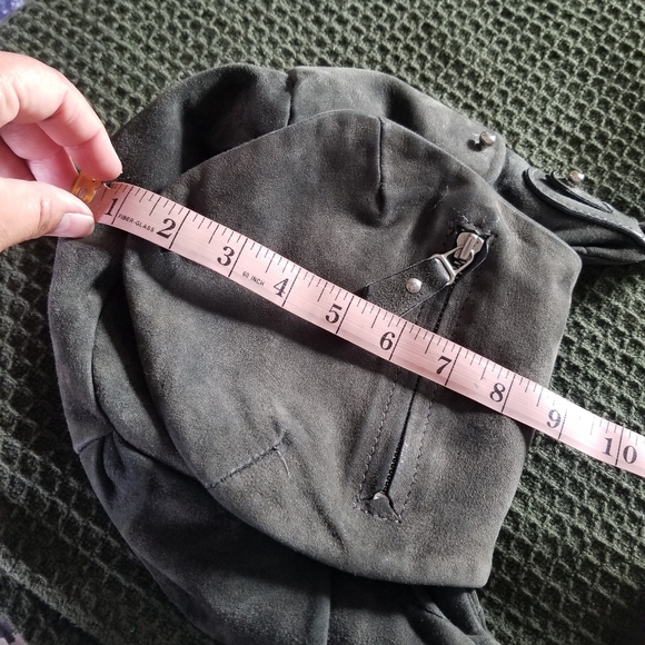 Isabel Marant | Suede Olive Green Crossbody Bag - Picture 8 of 9